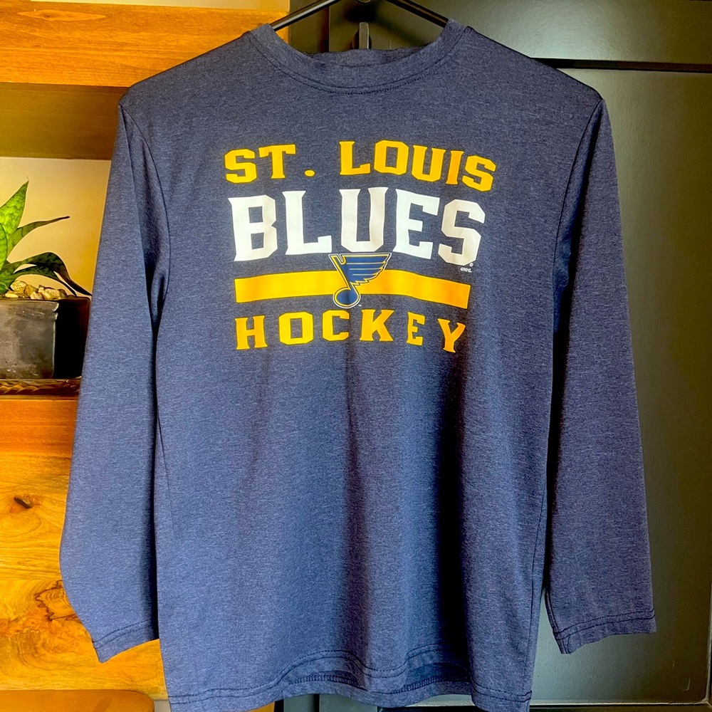 St. Louis Blues youth drifit long sleeve 10/12